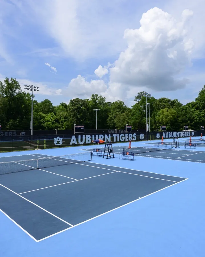 Outdoor hard courts at the Yarbrough Tennis Center